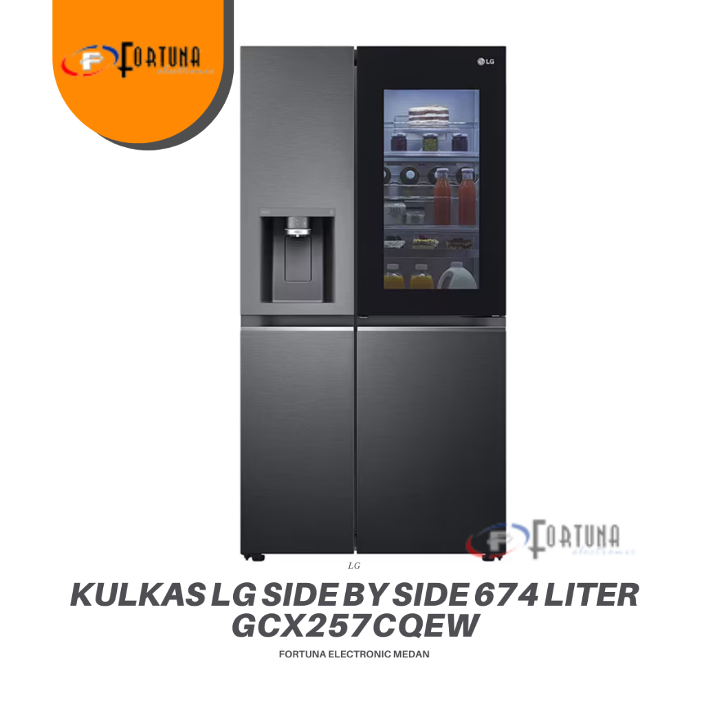 KULKAS SIDE BY SIDE LG INSTAVIEW GCX257CQEW MEDAN