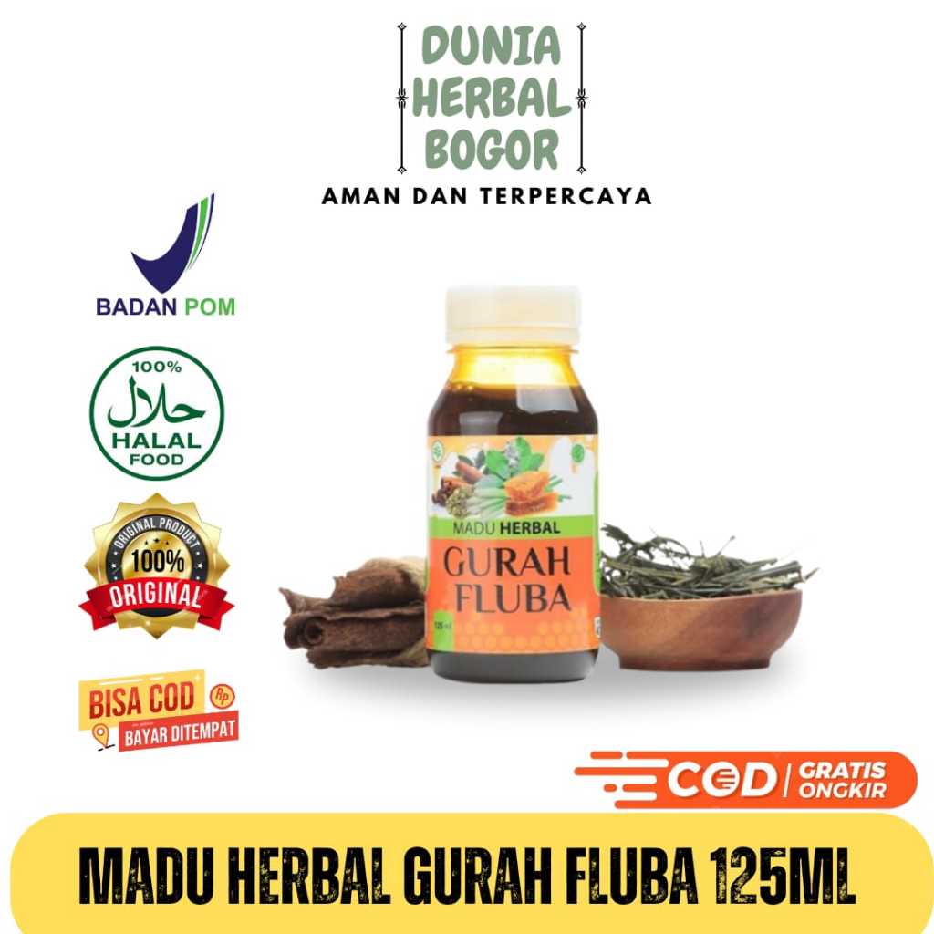 

MADU HERBAL GURAH FLUBA 125 ML ORIGINAL - Obat Batuk & Flu