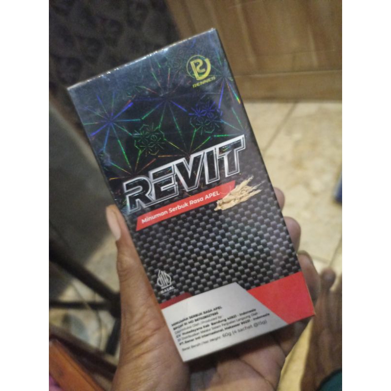 

Revit minuman serbuk rasa apel plus ginseng untuk stamina pria