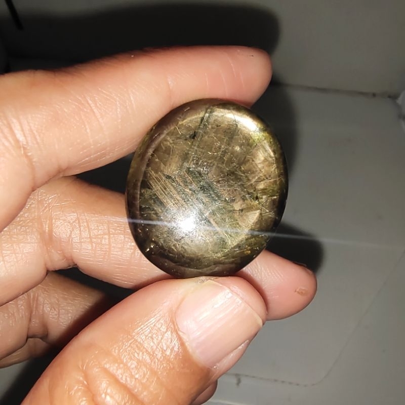 Batu Permata Natural Black Sapphire / Safir Star Big Size High Quality