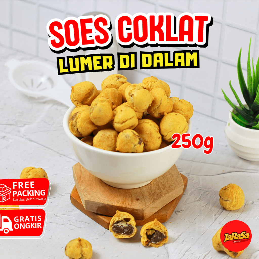 

SOES COKLAT LUMER KILOAN 250 GRAM KUE SOES COKLAT KERING