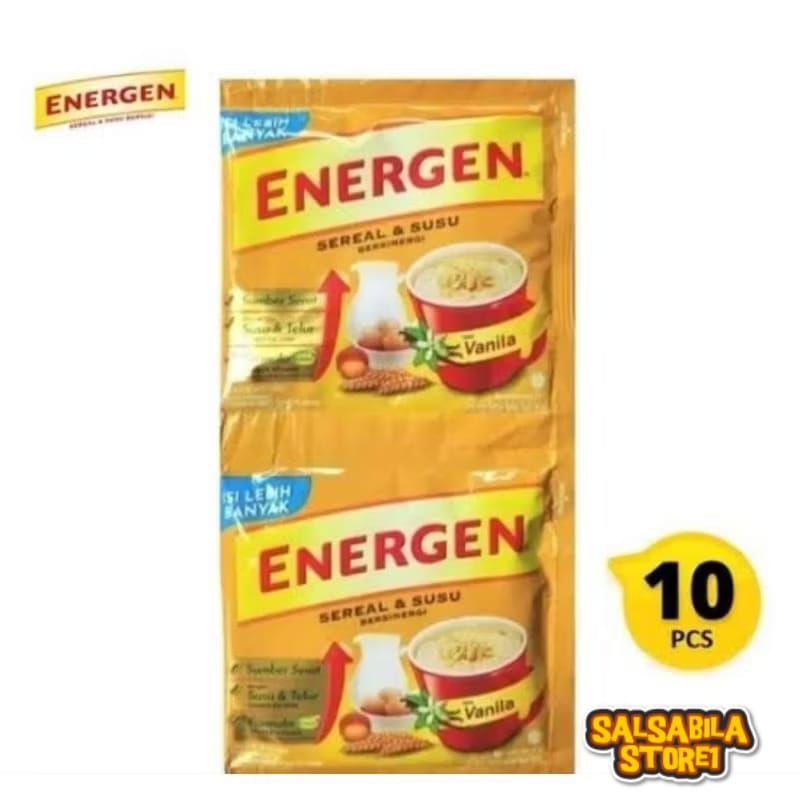 

energen vanila 1renceng /10 sachet, promo!!!