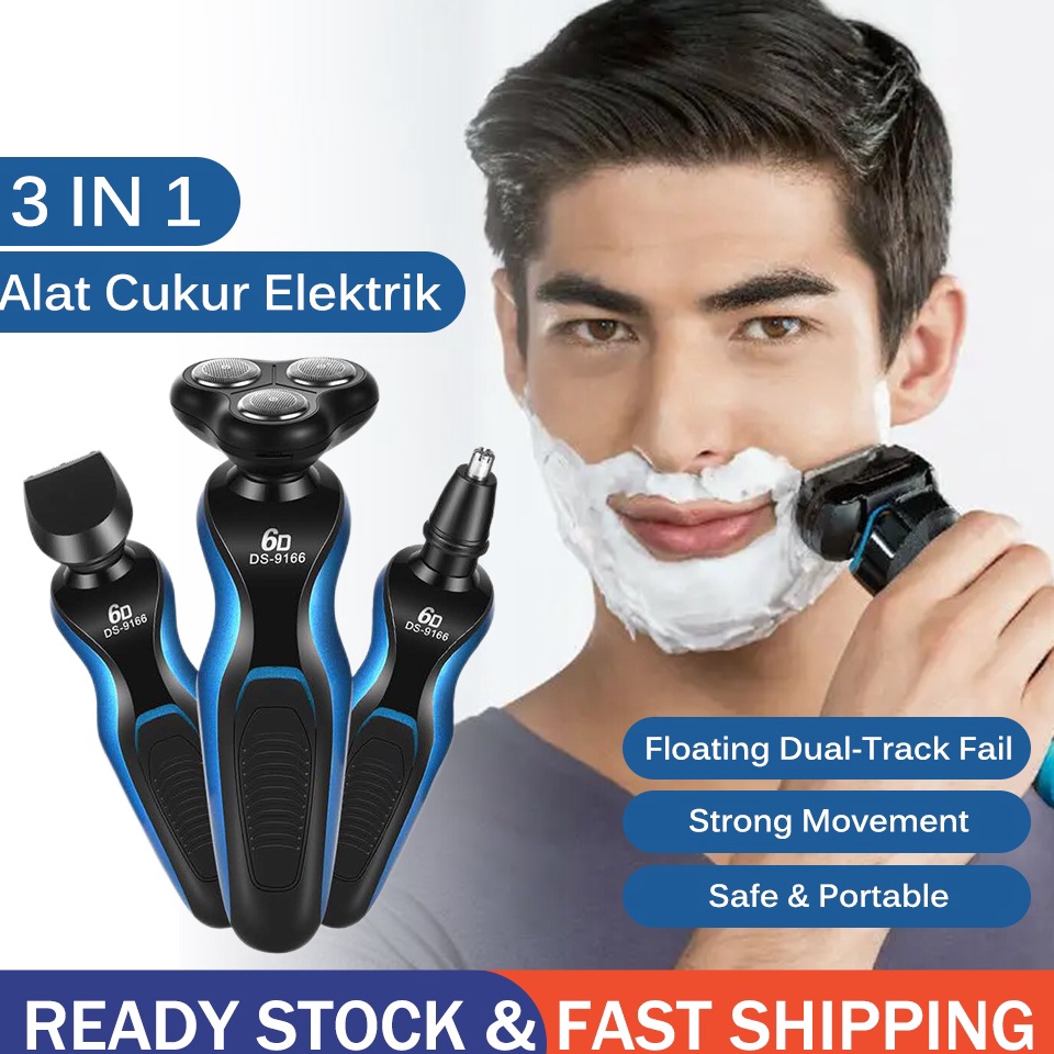 Bagus Dipakai SEKIRO 3 IN 1 Alat Cukur Jenggot Elektrik  Shaver  Alat Cukur