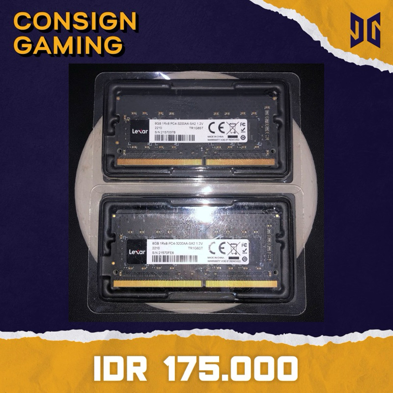LEXAR 1X8GB DDR4 3200MHZ SODIMM ( CODE : MY655 )