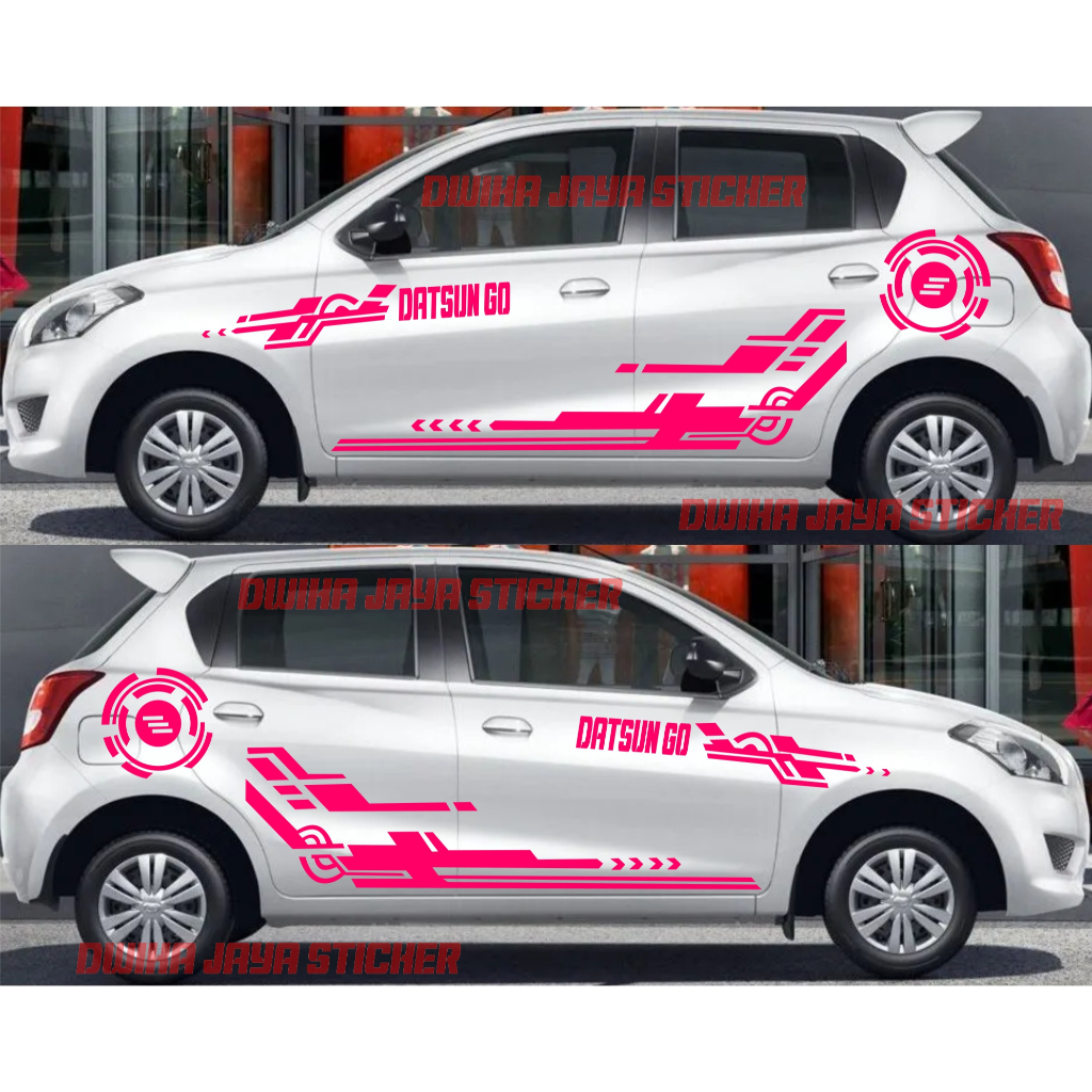 STICKER STIKER MOBIL DATSUN GO PANCA DUA BARIS BRIO AGYA AYLA STRIPING STICKER MOBIL DATSUN GO PANCA