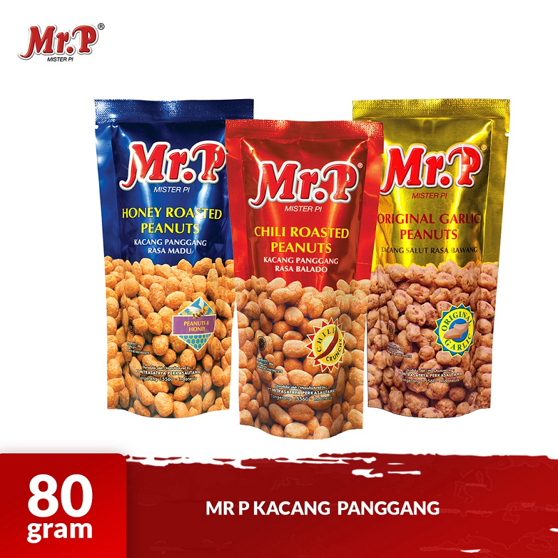 

Mr. P Kacang Panggang 80 gr - Roasted Peanuts