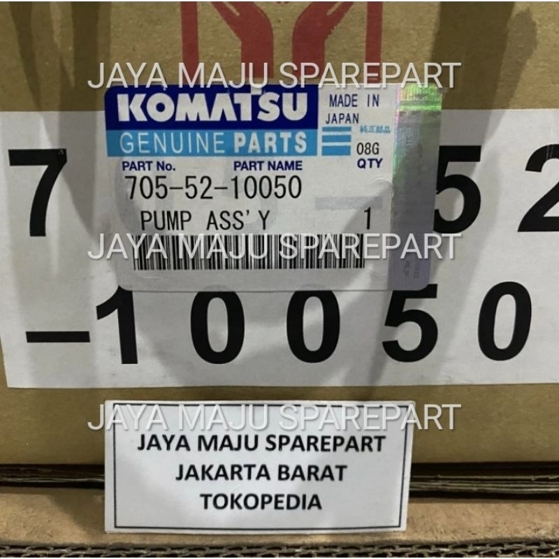 705-52-10050 TANDEM PUMP ASS'Y KOMATSU GD505A, GD600R, GD605A, GD655A