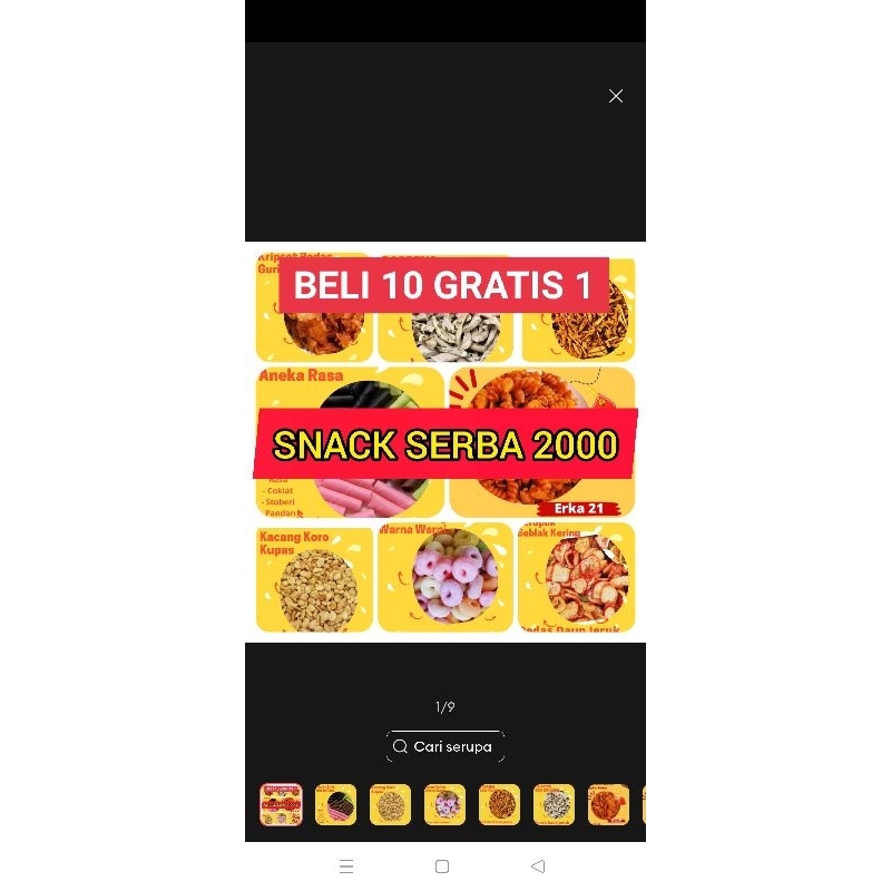 

snak jajan 2000 rb isi 10 grtis 1 varian campur