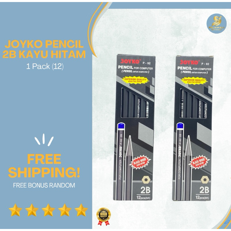 

Pensil Joyko Pensil 2B Kayu Hitam / 1 Pack (12) / Pensil Joyko Kualitas Terbaik