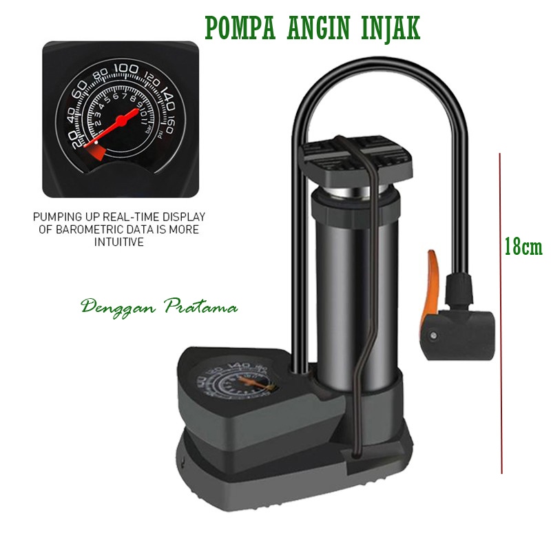 Pompa Angin Ban Injak / Pompa Ban Kaki Foot Pump Emergency Portable Motor Mobil