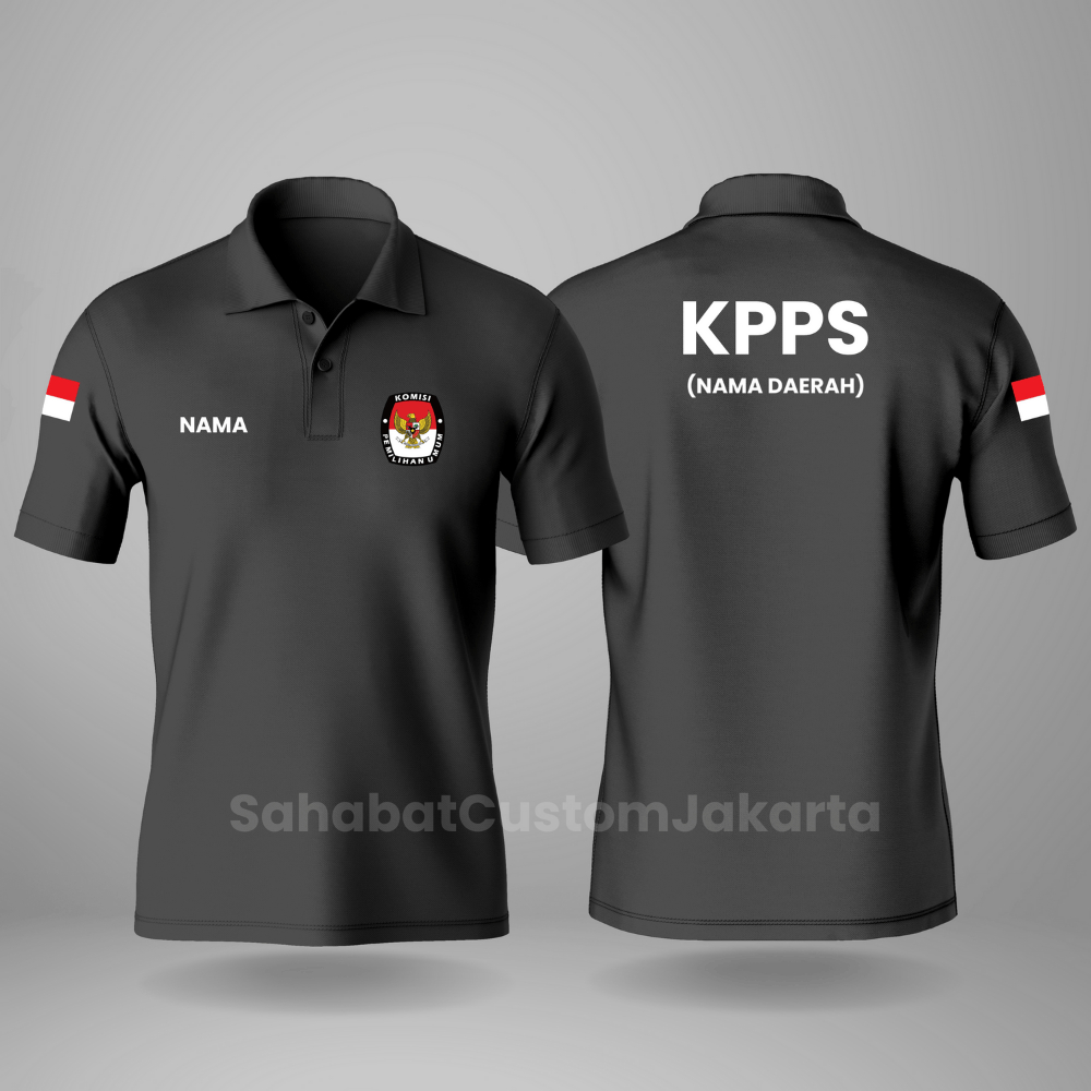 Kaos Poloshirt Pemilu KPPS - PPS - PKD Top Quality