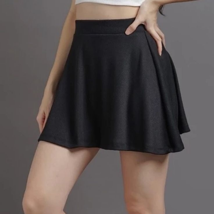 Model Spesial  KOREAN STYLE MINI SKIRT ROK PENDEK ROK HITAM KOREAN  ROK OLAHRAGA  ROK ZUMBA