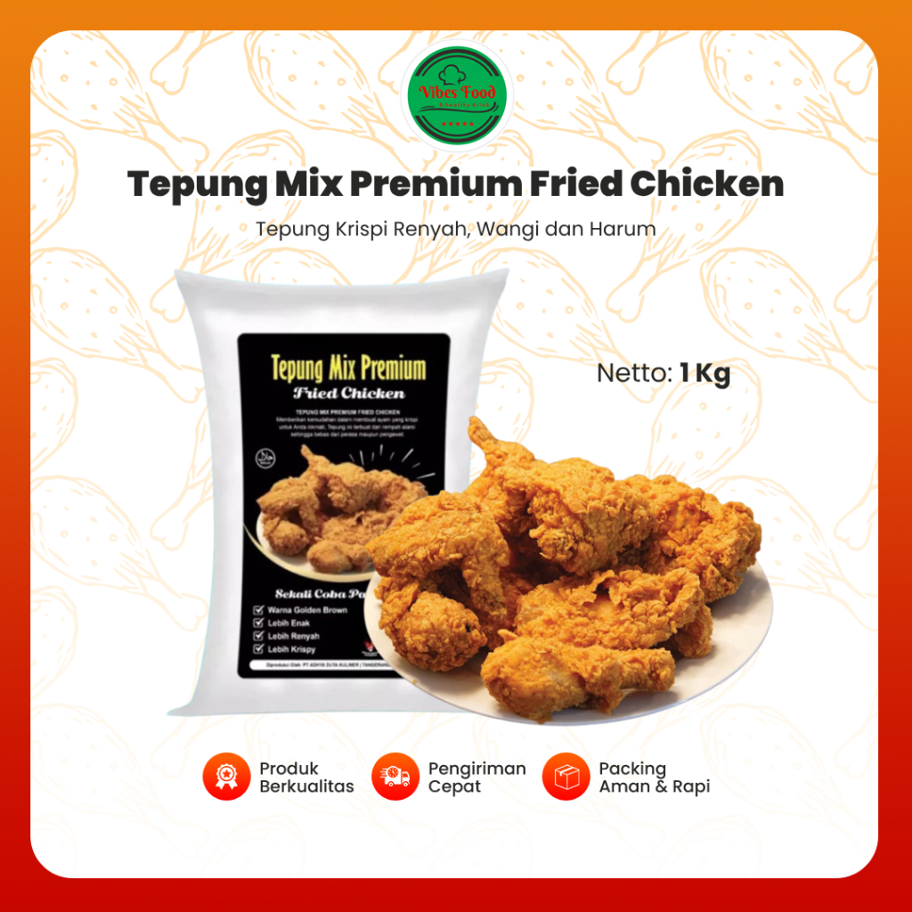 

(TERMURAH) Tepung Kentucky KFC 1 Kg Siap Pakai Fried Chicken dan Ayam Geprek Premium Renyah Wangi | Tepung Serbaguna