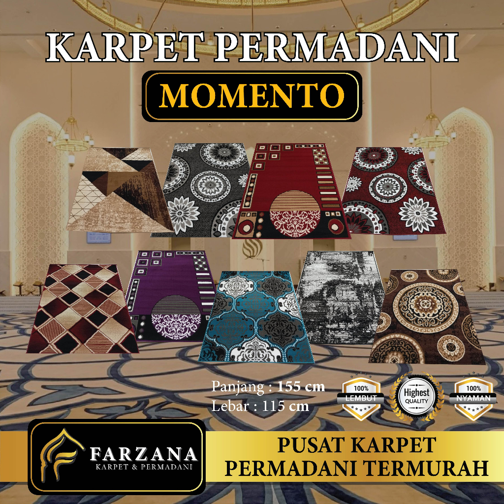 Karpet Permadani MOMENTO Ukuran 115 x 155