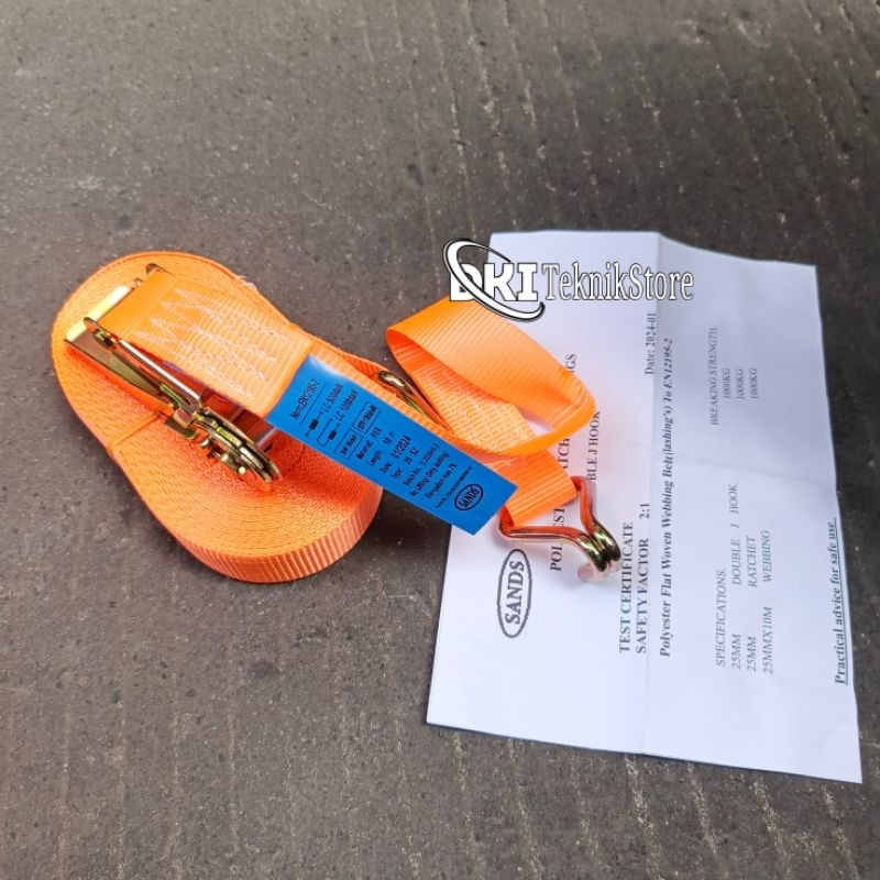 Ratchet Tie Down 1 Ton 10 Meter Track Belt Cargo Lashing 1 Inch