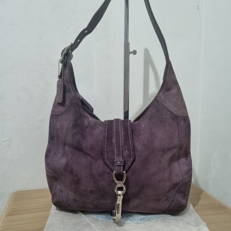 Coach Vintage Hampton Suede Leather Hobo Bag PL Preloved