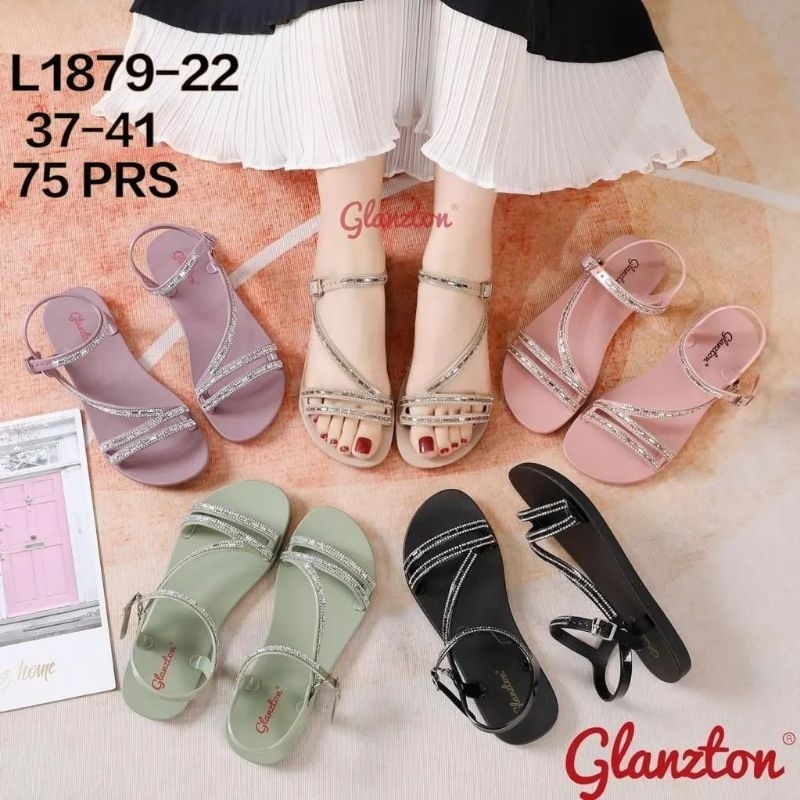 Sandal Tali | Sandal Jelly Karet | Sandal Glanzton Mutiara 1879-22