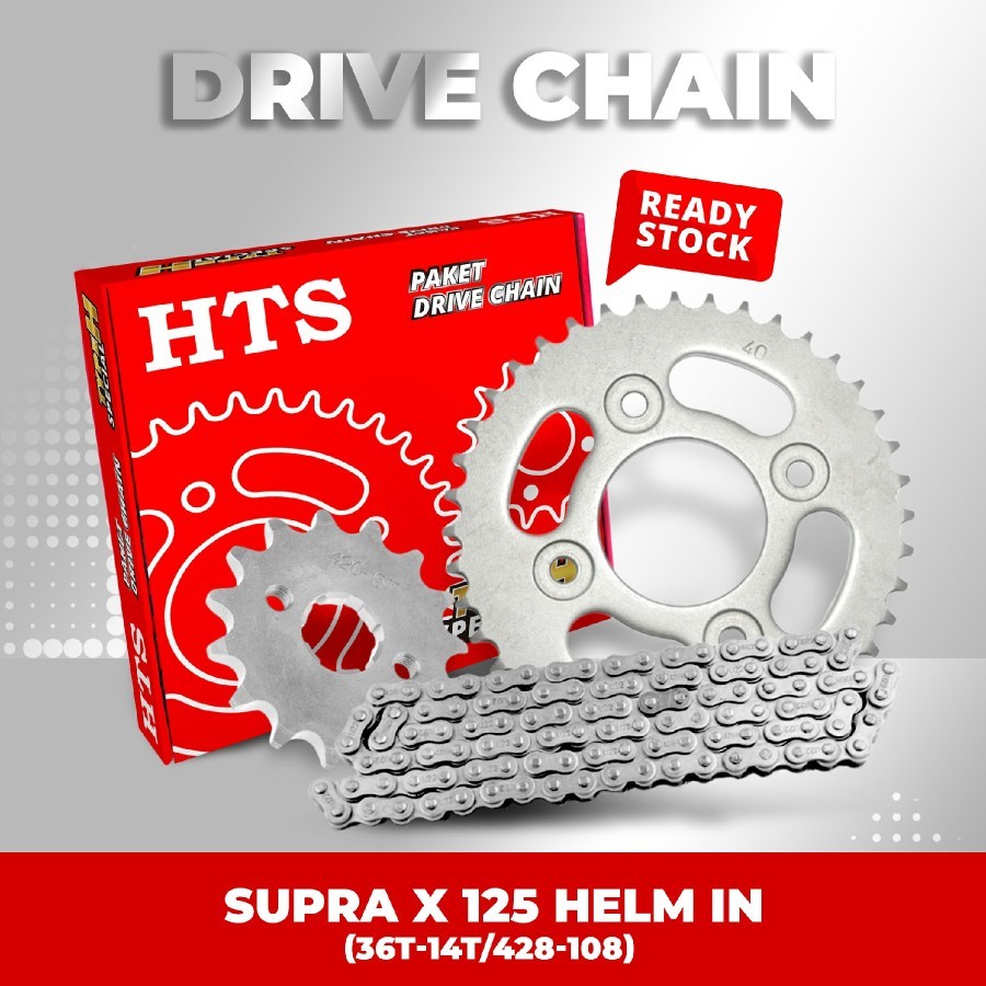 Gear Set / Gir Paket SUPRA X 125 HELM IN (36T-14T/428-108)