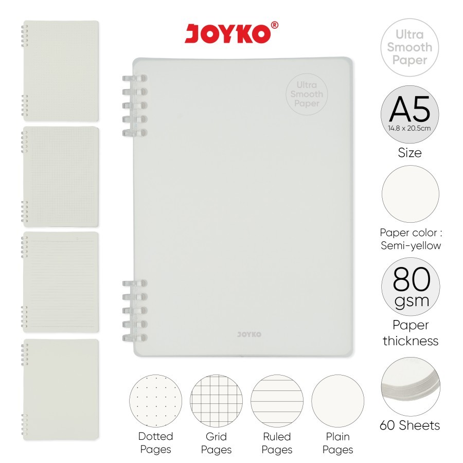 

BISA COD Joyko NB-739 Ultra Smooth Paper Notebook Diary Agenda Buku Catatan Uk. A5 Bagus, Murah, Aestetic