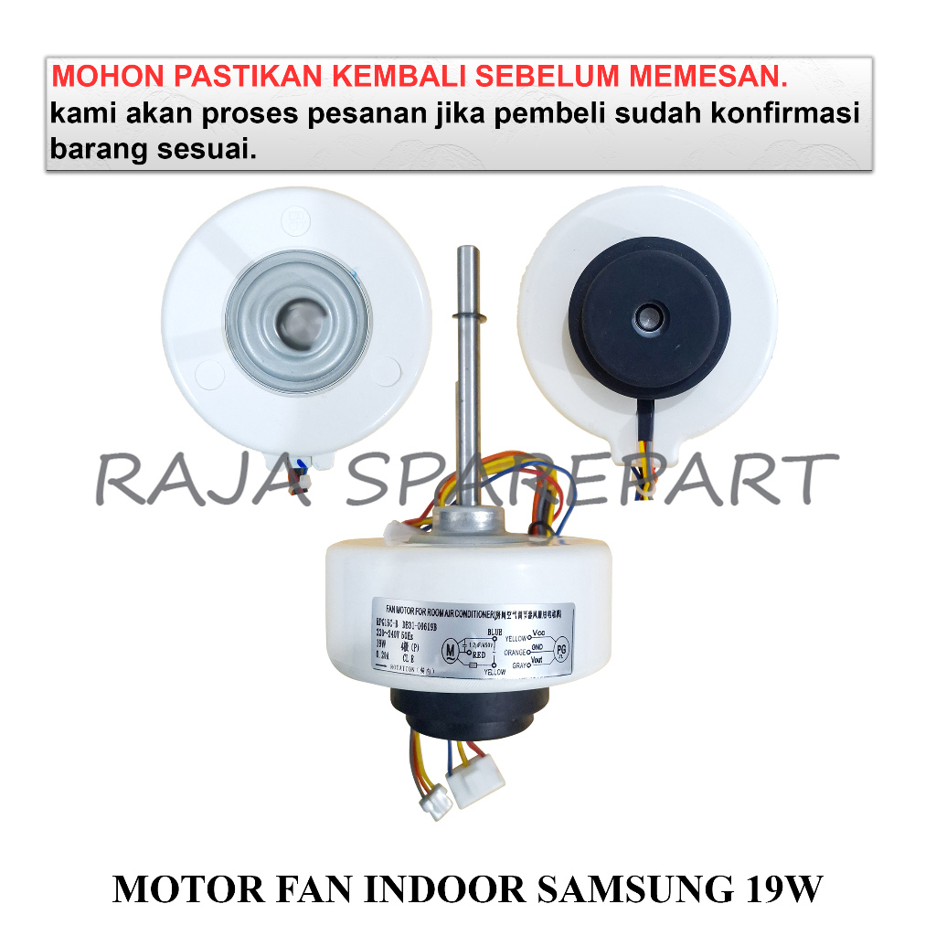 MFIS18 FAN MOTOR AC/DINAMO MOTOR FAN AC/MOTOR FAN INDOOR AC SAMSUNG 19W