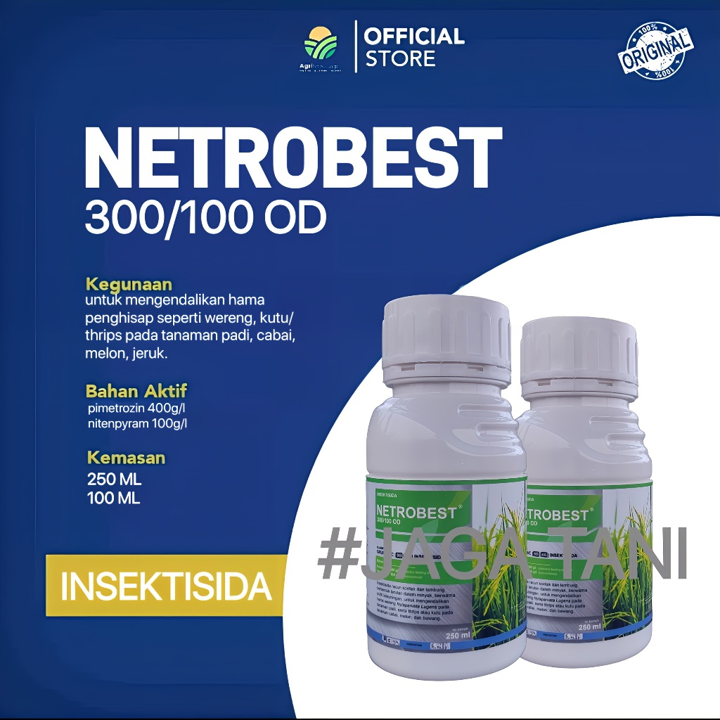 Insektisida NETROBEST 250ML Ba: pimetrozin+nitenpyram bukan pexalon