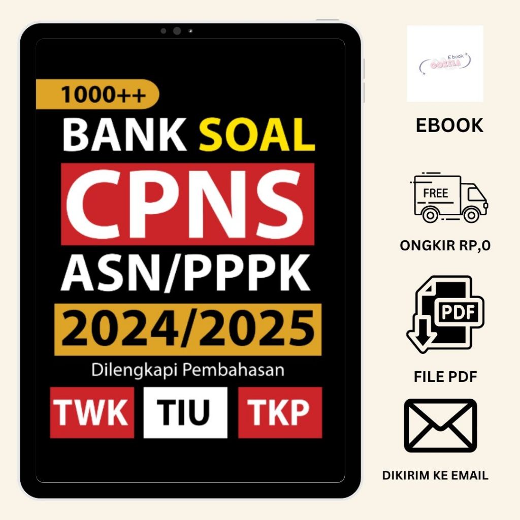 

1409. 1000 Bank Soal CPNS-ASN-PPPK 2024 2025 - Dilengkapi pembahasan