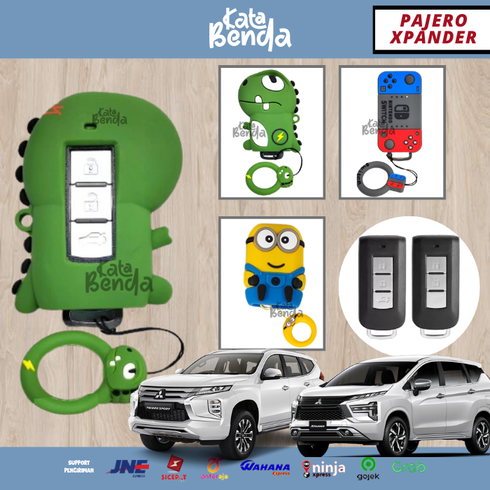 Sarung Remote Karakter Pajero / Xpander 2024/2025 Keyless Mobil Mitsubishi New Kunci 2021 Smartkey 2