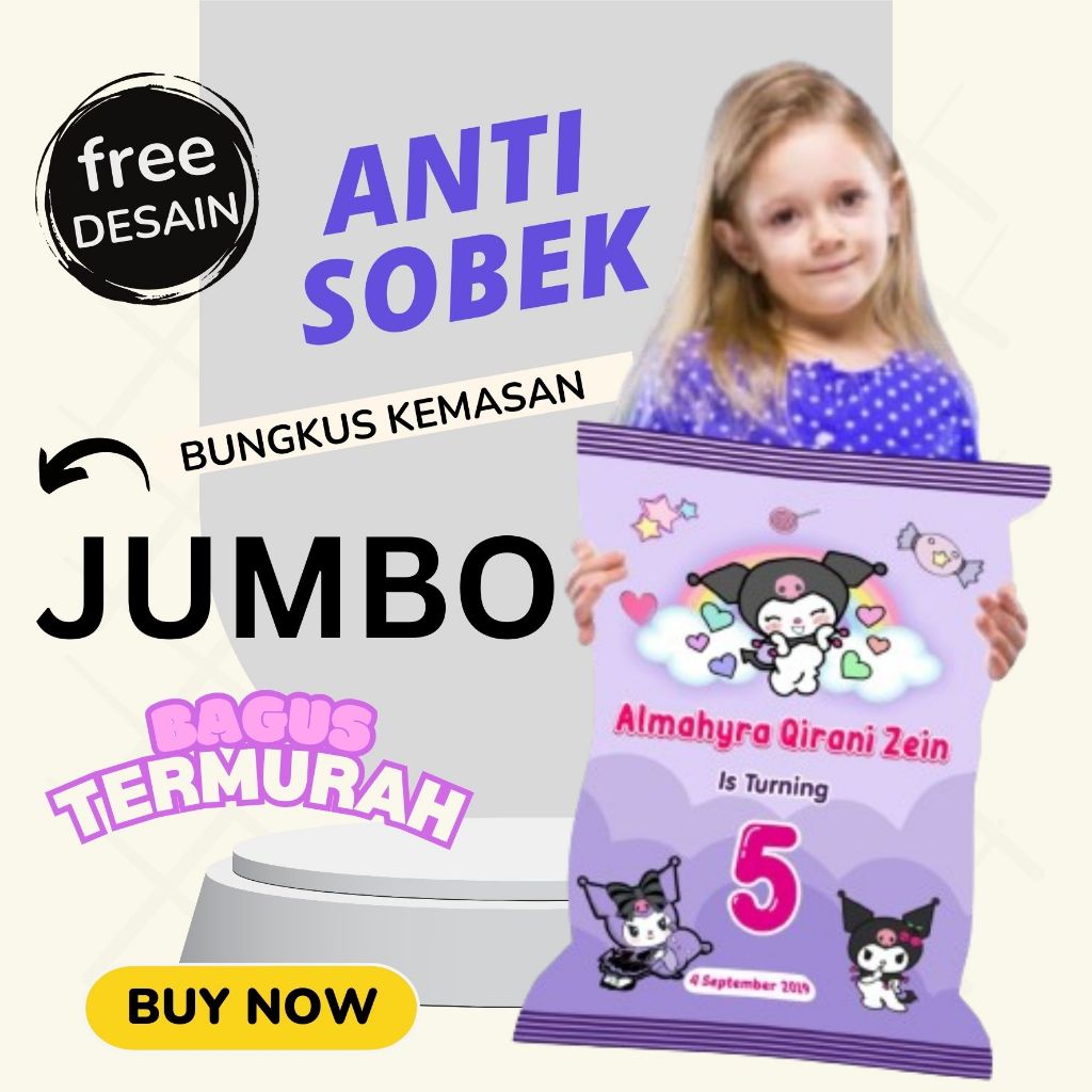 

POUCH GIANT SNACK JUMBO CUSTOM KANTONG SNACK ULTAH CUSTOM GIANT SNACK JUMBO Bisa Request Nama