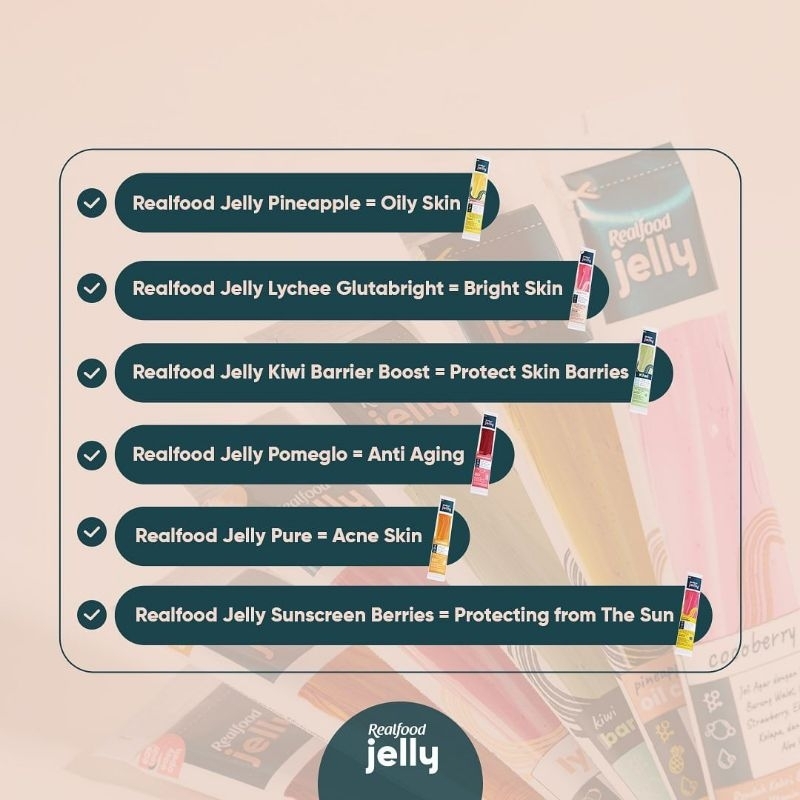 

RB Realfood Flawless Jelly ( Formulasi Sarang Burung Walet & Kolagen 12 Pcs )