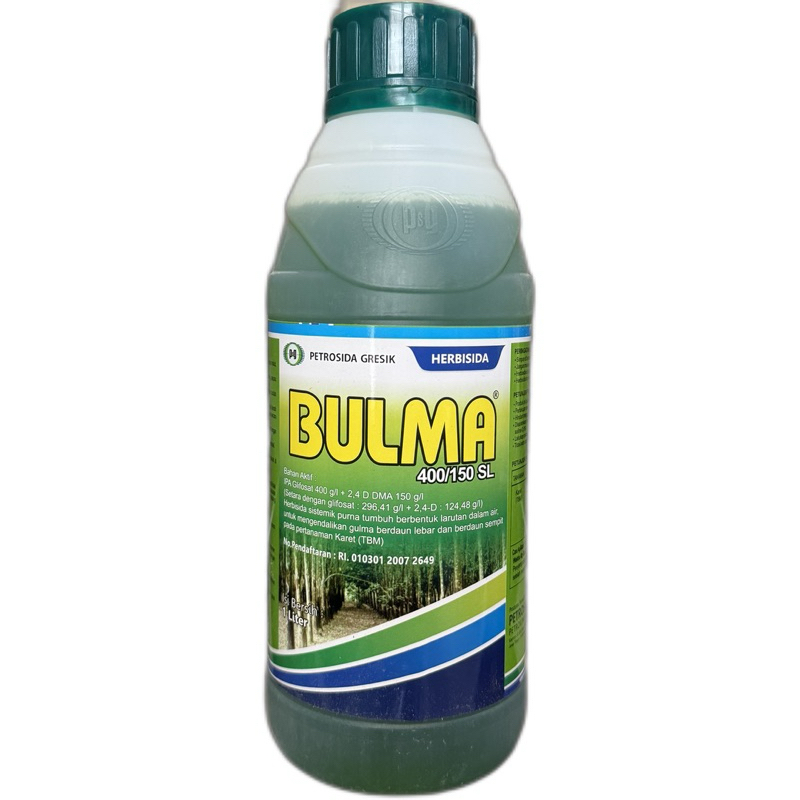 HERBISIDA BULMA 400/150 SL 1 LITER/RACUN SISTEMATIK GULMA LEBAR SEMPIT TANAMAN KARET 1L