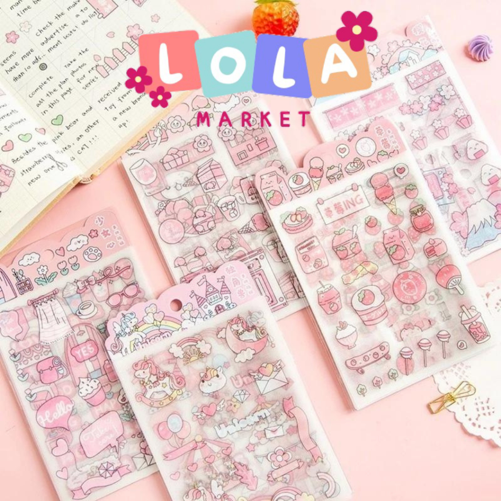 

Stiker Motif Lucu 4 Pcs Stiker Lucu Jurnal Buku Tempel Dekorasi Stiker / sticker set lucu anak anak