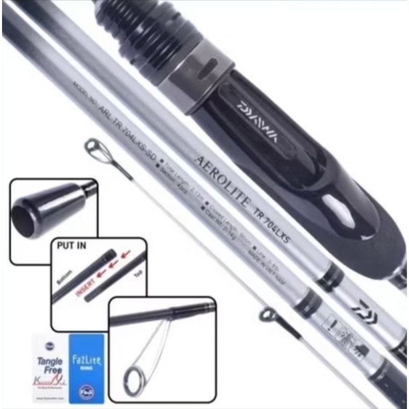 Joran UL Daiwa AEROLITE | 652 ULXS | 704 LXS (Travel Rod)
