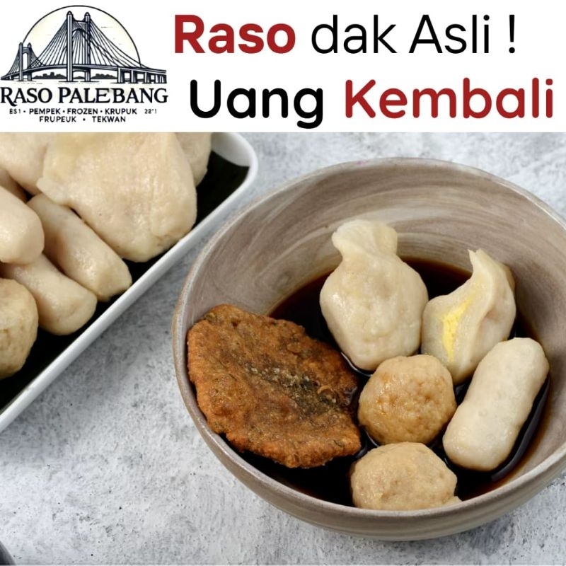 

Palembang Campur Mix isi 10 pcs(Non Kulit) frozen - Raso Palembang