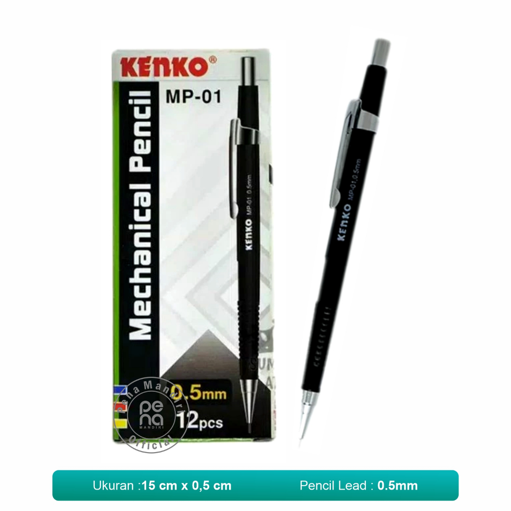 

Pensil Mekanik 0,5mm Kenko Mechanical Pencil MP 01 - 1 Buah