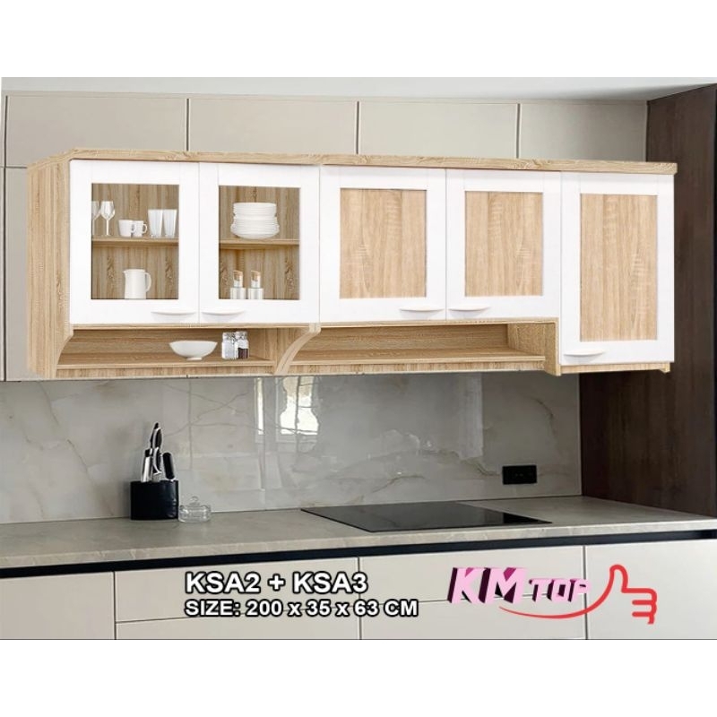 SHp2 kitchen set lemari gantung pintu KOFI KSA KMtop
