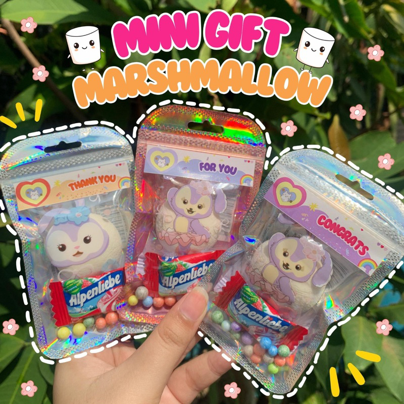 

[ KADO MOENGIL ] MINI GIFT BUNNY MARSHMALLOW ALPENLIEBE CANDY HOLOGRAM ZIPLOCK BAG GIFT SNACK