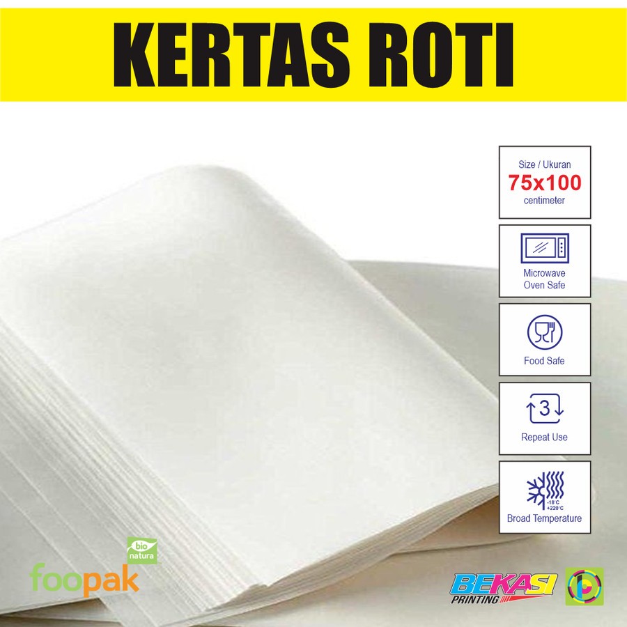 

Kertas Roti / Baking Paper / Alas Loyang 75x100 cm