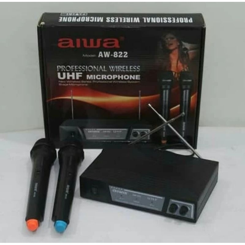 Mic wireless Aiwa aw  822 Original