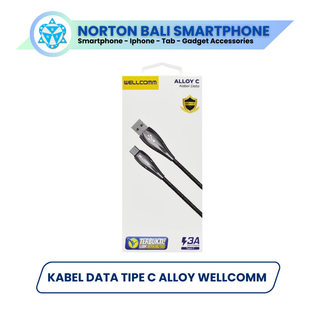 Kabel Data Tipe C Alloy Wellcomm