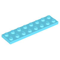Lego Medium Azure Part 3034 Plate 2 x 8