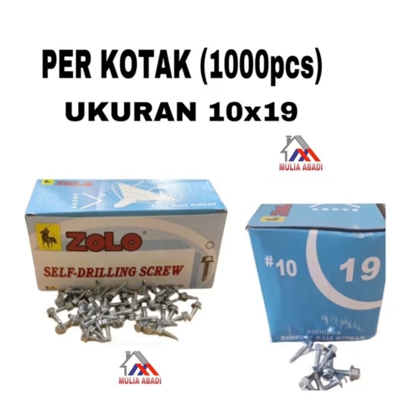 BAUT BAJA RINGAN ZOLO 10X19 /SKRUP BAJA RINGAN SHINZOLO 10X19