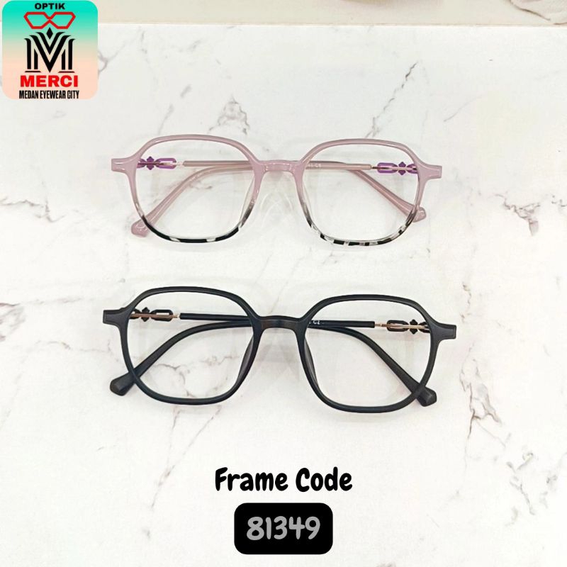 Kacamata cewek Model Kotak Kode Frame 81349