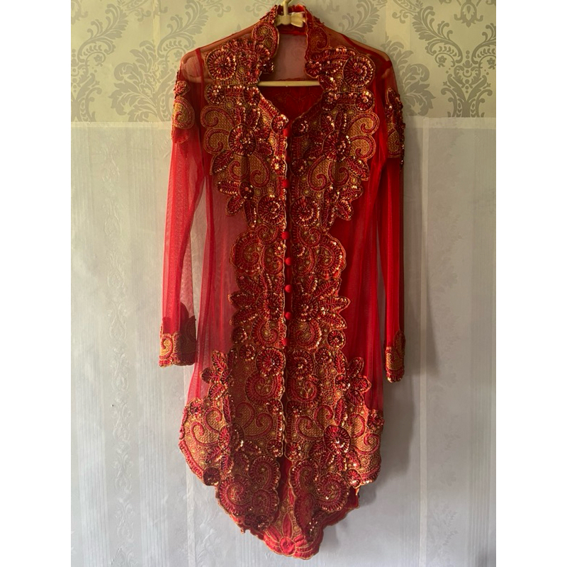 Kebaya Ummi Payet Collection Merah