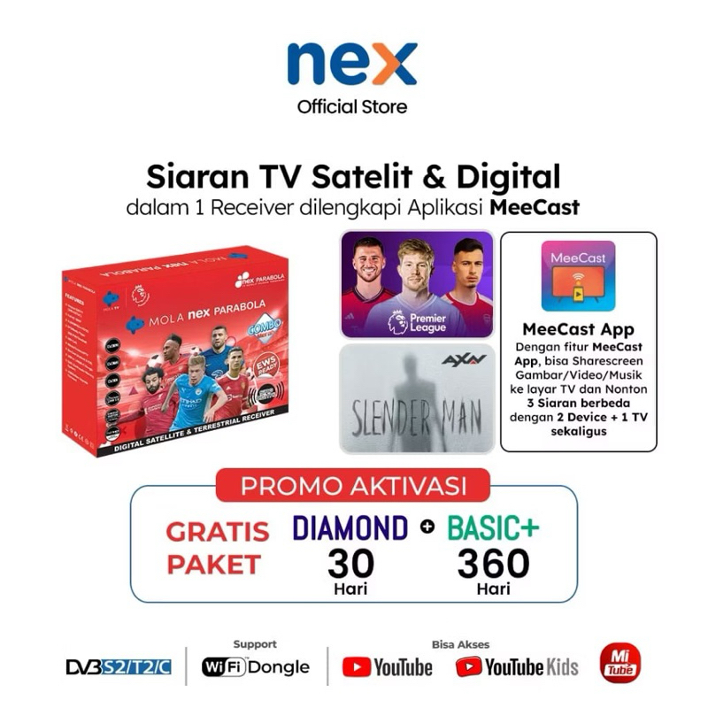 Receiver Nex Parabola Merah