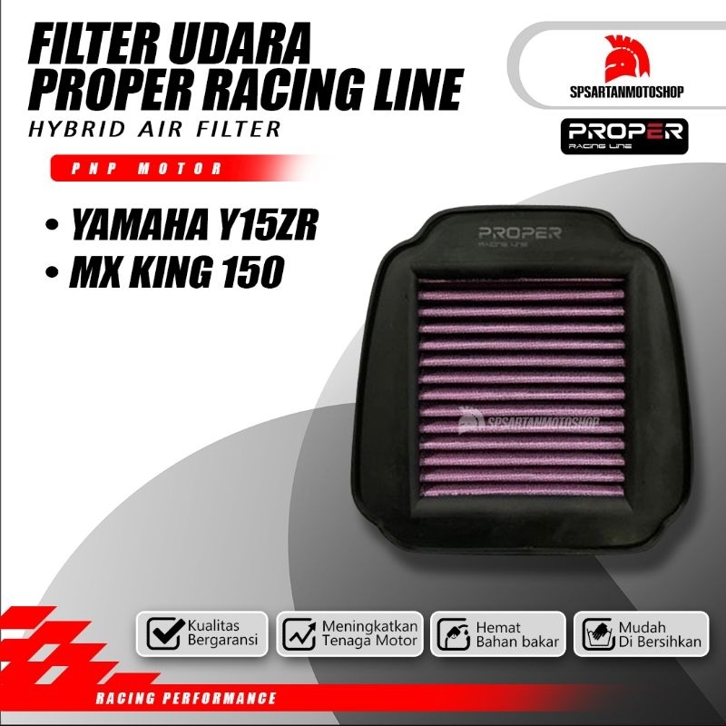 Filter Saringan Udara Jupiter MX King MX150 Y15ZR Proper Racing Line Hybrid Air Filter