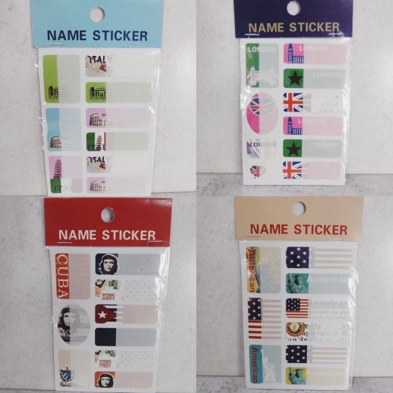 

Name Sticker (sepaket isi 4)