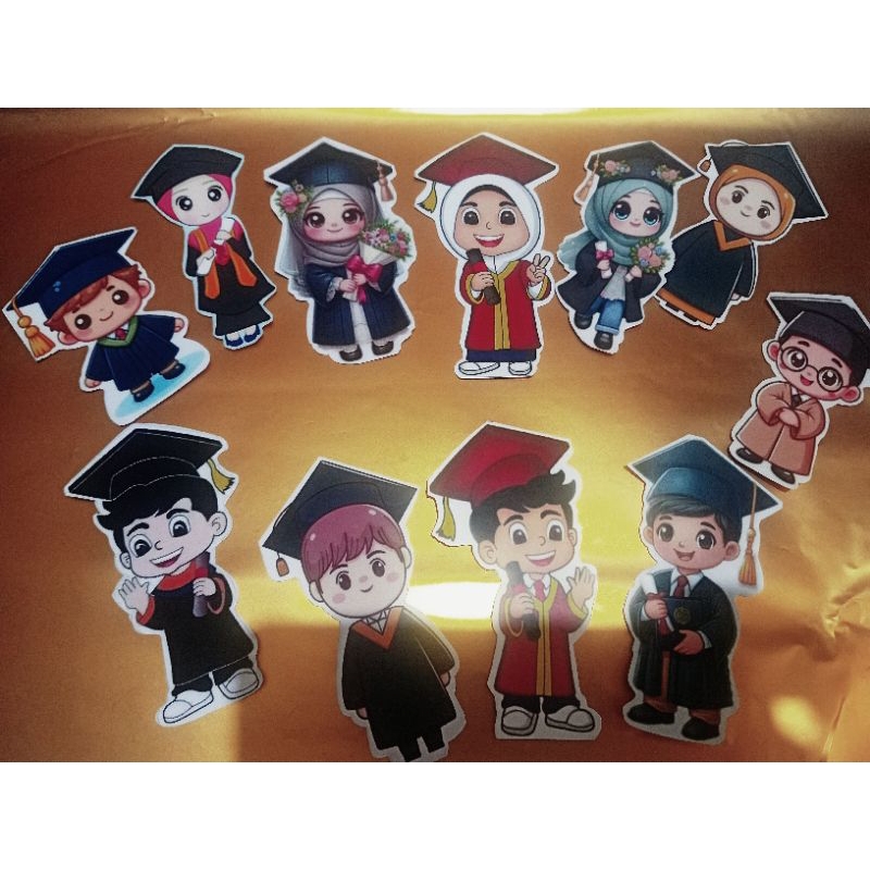 TOPPER KUE/ BUKET WISUDA COWO...