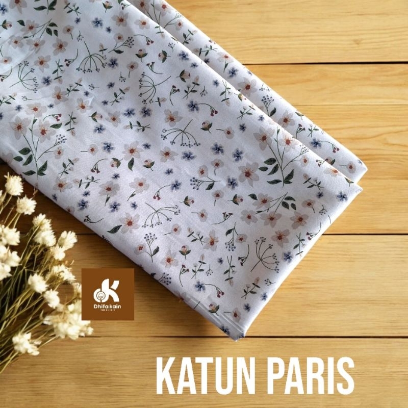 kain katun paris motif bunga