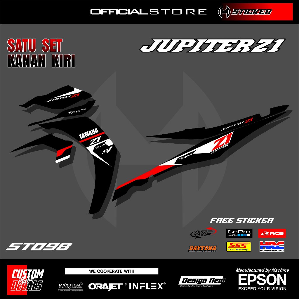 STRIPING JUPITER Z1 STIKER MOTOR YAMAHA JUPITER Z1 LIST VARIASI KEREN