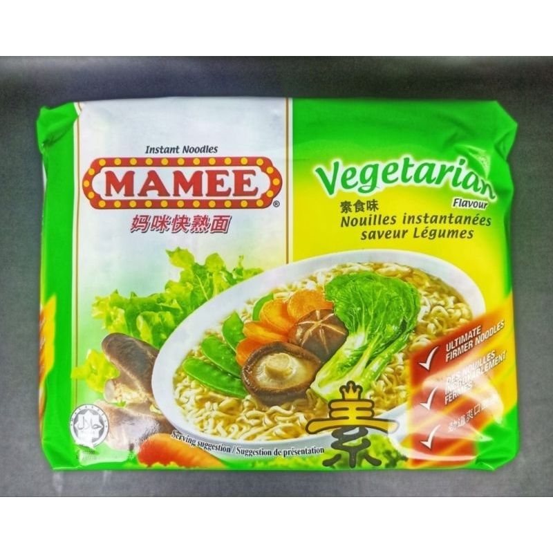 

MAMEE INSTANT NOODLES VEGETARIAN ISI 5 bgks MI KUAH INSTAN VEGE MIE EXPRESS VEGAN